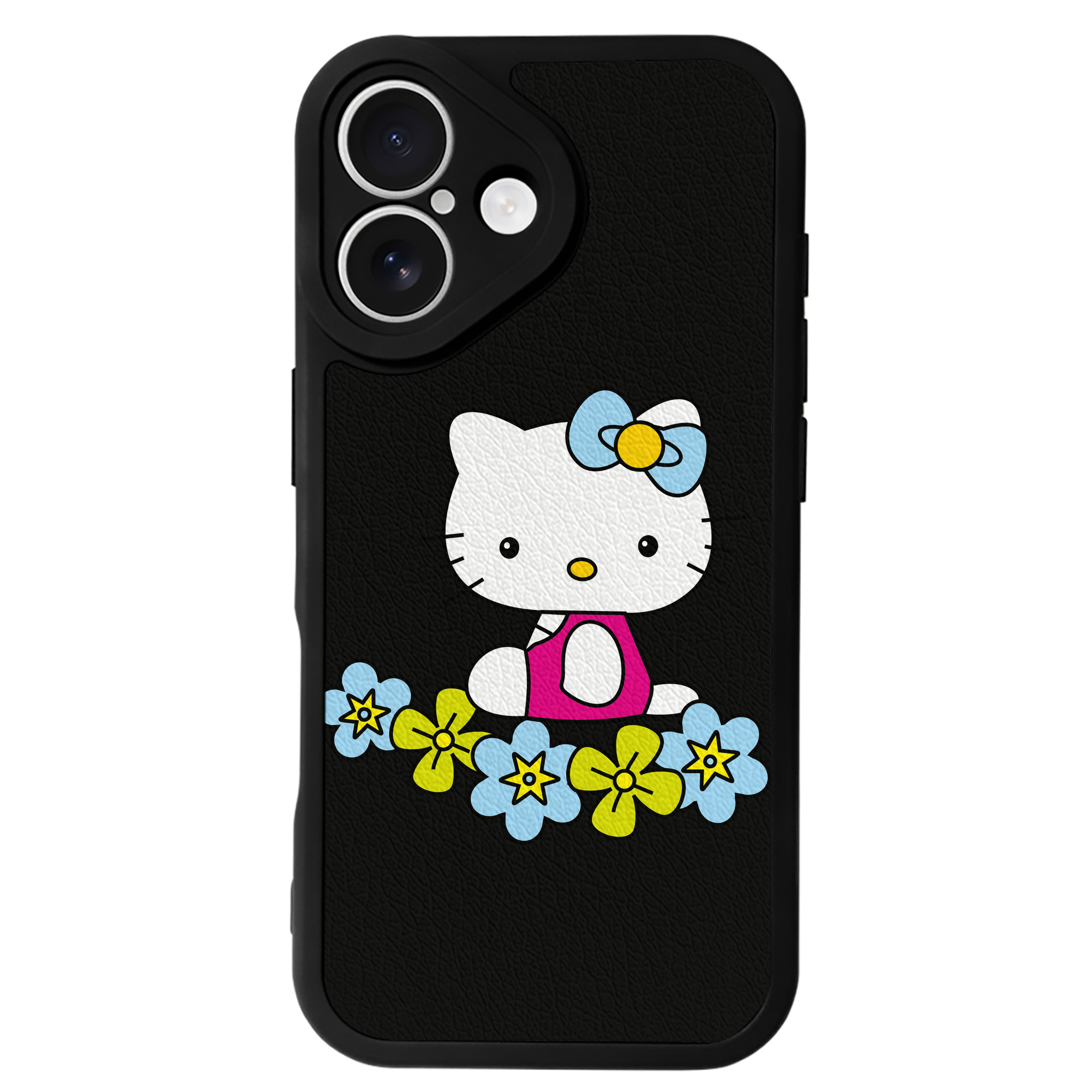 （画像用） Hello Kitty ハローキティ 【iPhone 16シリーズ対応】シリコンスマホケース（レザー調） 材質：シリコン